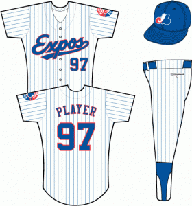 Pinstripe Montreal Expos Uniforms