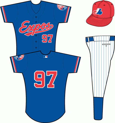 2000 Montreal Expos Home Practice uniforms