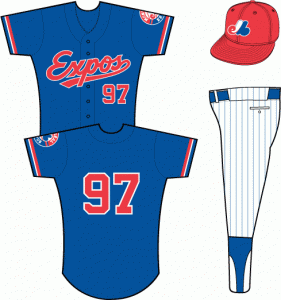 99 Montreal Expos Home Practice uniforms