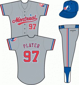 Greay Montreal Expos Uniforms